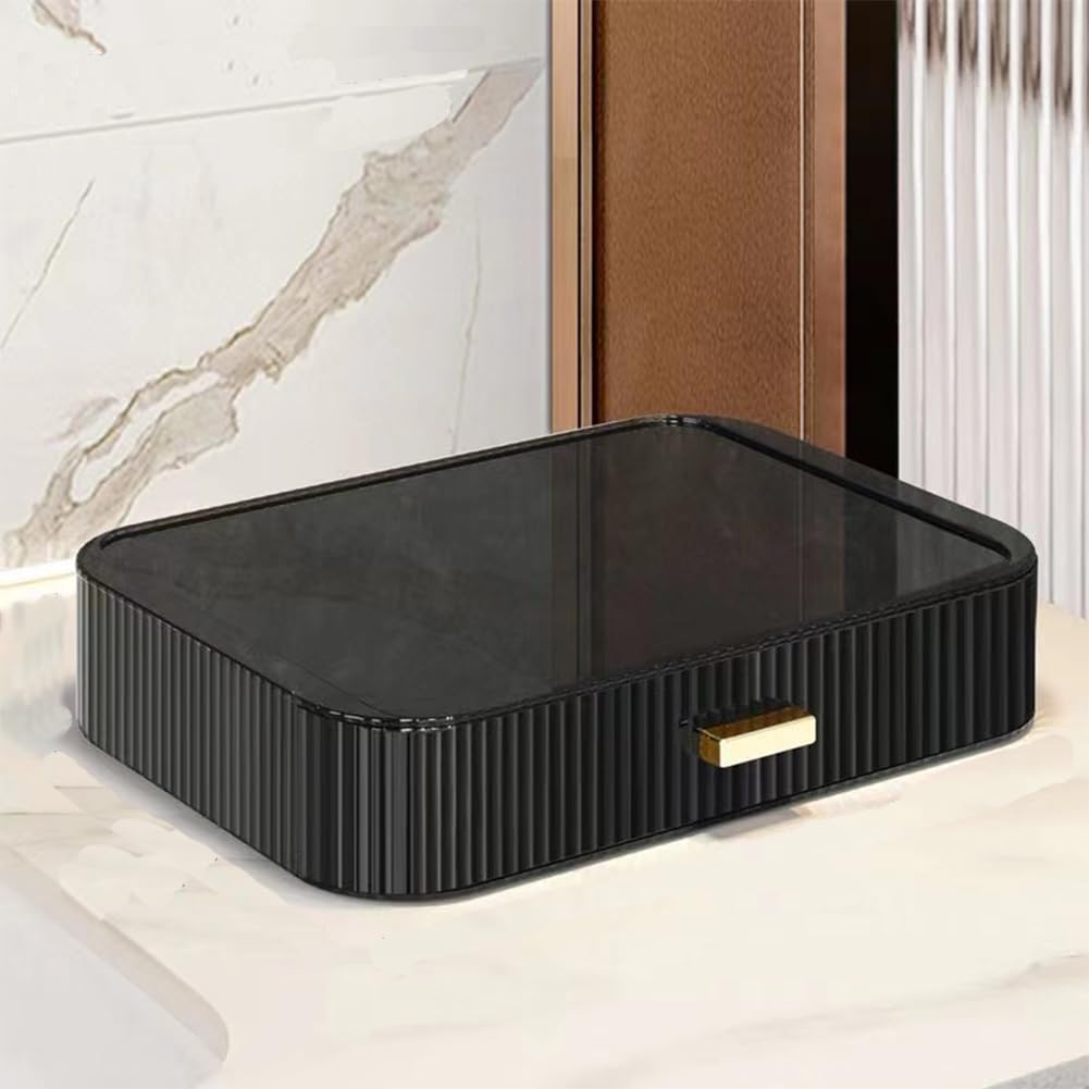 Makeup Organizer with Stackable Drawers, Bathroom Vanity Organizers and Storage, Ideal for Desk and Dresser Countertops, Great for Cosmetics, Skincare, Lipsticks, Nail Care - Green