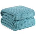 Chunky Knit Blanket Super Soft Cable Fluffy Microfiber Cozy Warm Winter Blankets for Couch Sofa Bed Twin Size 60"X80" Olive Green