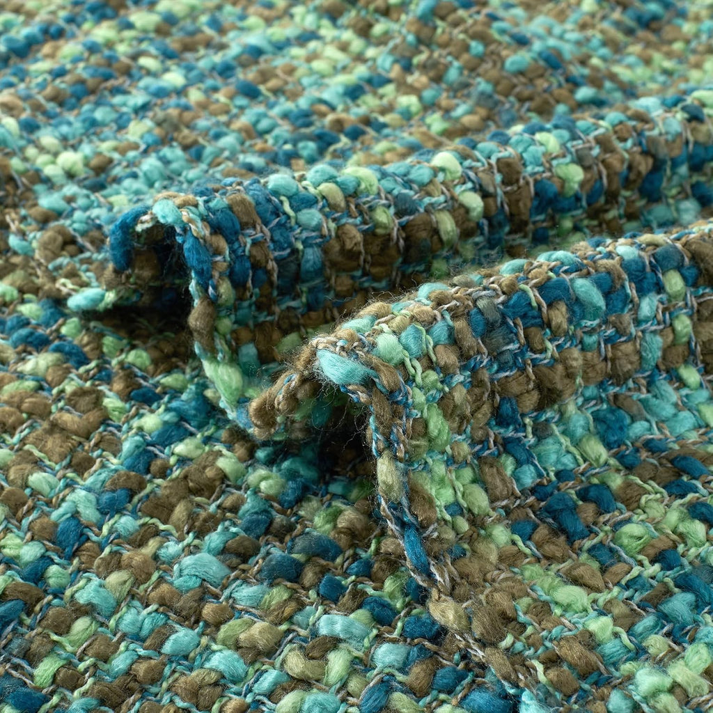 Multi-Color Green Cable Woven Throw Blanket for Couch,60"X80" Boho Style Textured Blankets for Home Decor,Super Soft Warm Cozy Chunky Blanket with Decorative Tassels for Bed and Sofa